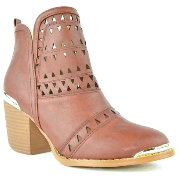 BLOCK HEELED BOOTIES - Picture 2 of 4